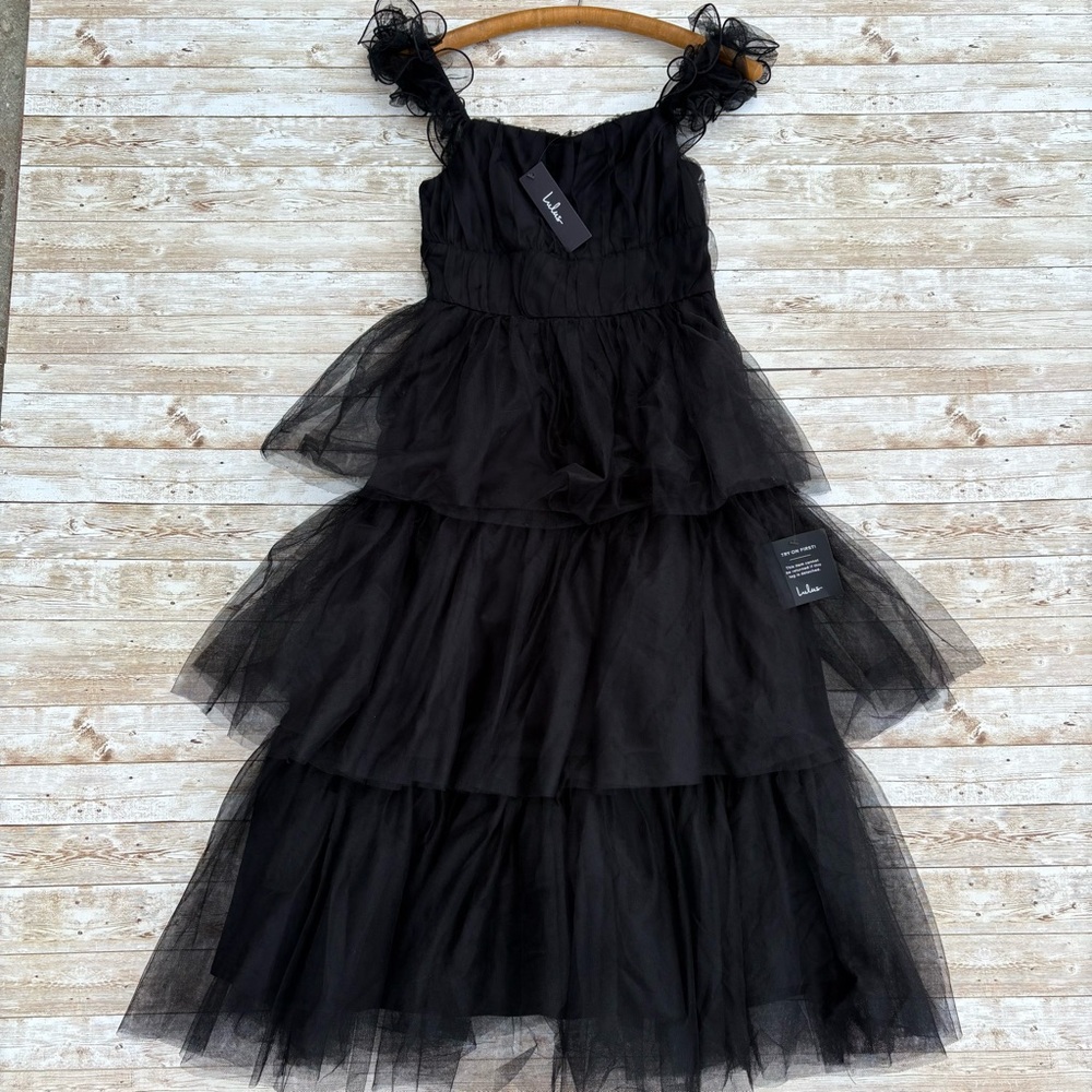 Lulus Tiered Tulle Midi Dress